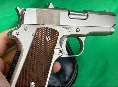 VINTAGE STAINLESS DETONICS COMBAT MASTER MKII COMPACT 1911 CARRY EXTRAS - Image 13 of 16