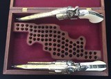 2 COLT - MFG 1961 Colt Master Engraver Ben Lane, Ivory Grips, Mahogany Case - 14 of 15