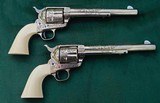 2 COLT - MFG 1961 Colt Master Engraver Ben Lane, Ivory Grips, Mahogany Case - 8 of 15