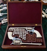 2 COLT - MFG 1961 Colt Master Engraver Ben Lane, Ivory Grips, Mahogany Case - 9 of 15
