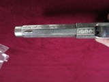 Remington-Rider Magazine Pistol Factory Engraved & Nickel Plated w/ Rosewood Grips - 4 of 7