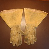 CIVIL WAR PERIOD MOUNTED OFFICER'S DOE SKIN GAUNTLETS