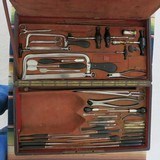 OFFICIAL LARGE SPANISH NAVAL SURGICAL SET ID'D DR. jOSE CARLES CIRA 1850 - 1 of 15