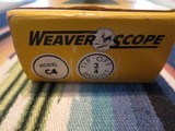 NEW IN BOX WEAVER C-4 RIFLE SCOPE WITH INSTRUCTIONS - 3 of 7