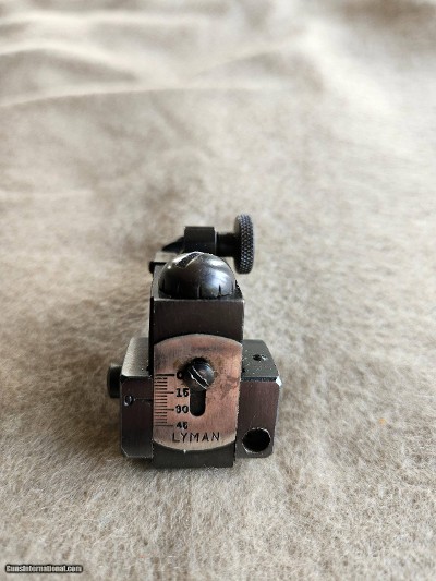 LYMAN 57WJS peep sight. from Lyman.
Good condition.