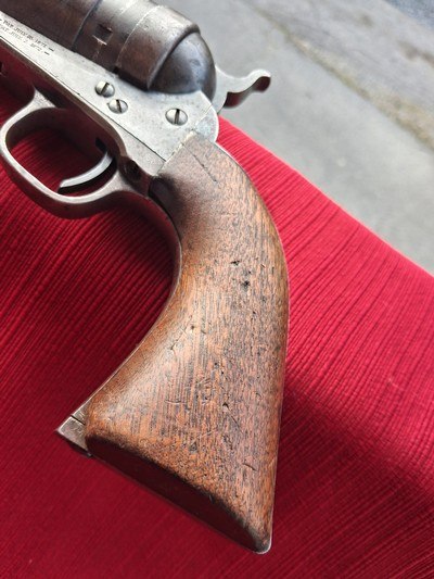Colt 1860 Army Revolver, Richards Conversion With Iron Trigger Guard Single Action patent dates #5370 - Image 4 of 14