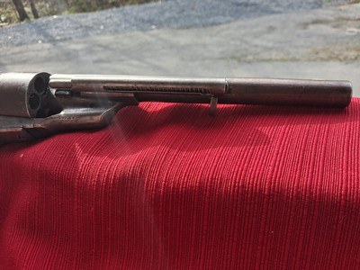 Colt 1860 Army Revolver, Richards Conversion With Iron Trigger Guard Single Action patent dates #5370 - Image 9 of 14