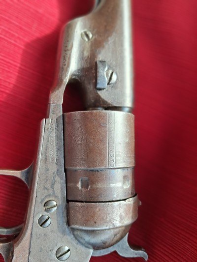 Colt 1860 Army Revolver, Richards Conversion With Iron Trigger Guard Single Action patent dates #5370 - Image 13 of 14
