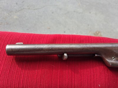 Colt 1860 Army Revolver, Richards Conversion With Iron Trigger Guard Single Action patent dates #5370 - Image 3 of 14