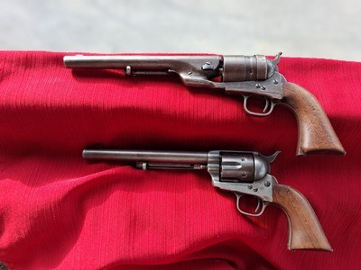 Colt 1860 Army Revolver, Richards Conversion With Iron Trigger Guard Single Action patent dates #5370 - Image 14 of 14