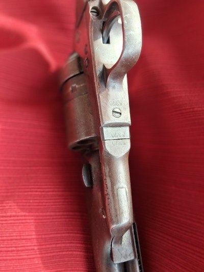 Colt 1860 Army Revolver, Richards Conversion With Iron Trigger Guard Single Action patent dates #5370 - Image 12 of 14