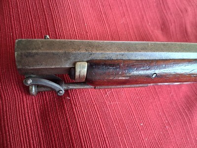 Mid 1800s Very Sharp Handmade Kentucky Style North Carolina Single Shot Engraved Pistol.45 caliber - Image 8 of 11