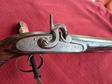 Mid 1800s Very Sharp Handmade Kentucky Style North Carolina Single Shot Engraved Pistol.45 caliber - Image 2 of 11