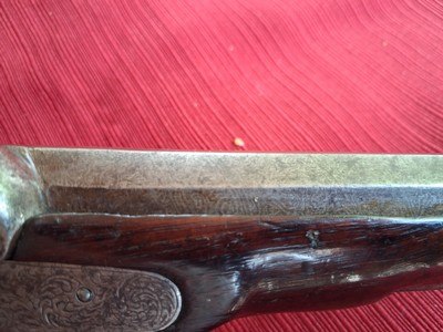 Mid 1800s Very Sharp Handmade Kentucky Style North Carolina Single Shot Engraved Pistol.45 caliber - Image 5 of 11