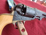 Rare Colt1851 Navy Factory Ivory Grips , Factory Engraved , Confederate Conversion - Image 9 of 15