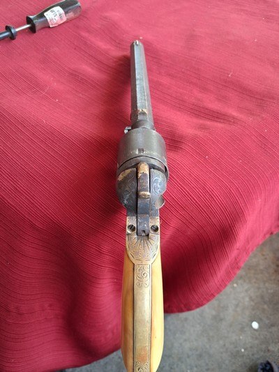 Rare Colt1851 Navy Factory Ivory Grips , Factory Engraved , Confederate Conversion - Image 15 of 15