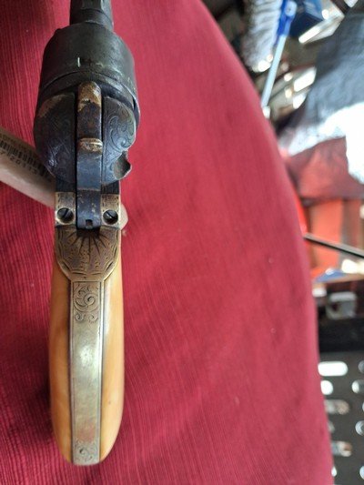 Rare Colt1851 Navy Factory Ivory Grips , Factory Engraved , Confederate Conversion - Image 6 of 15