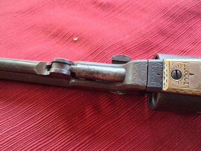 Rare Colt1851 Navy Factory Ivory Grips , Factory Engraved , Confederate Conversion - Image 8 of 15