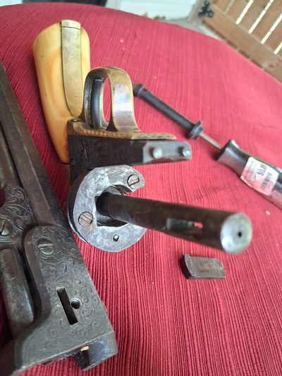 Rare Colt1851 Navy Factory Ivory Grips , Factory Engraved , Confederate Conversion - Image 12 of 15
