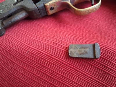 Rare Colt1851 Navy Factory Ivory Grips , Factory Engraved , Confederate Conversion - Image 14 of 15