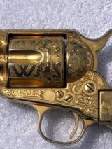 Colt SAA .45 Cattle Brand Engraved Weldon Bledsoe 7.5” Single Action - 1 of 15