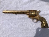 Colt SAA .45 Cattle Brand Engraved Weldon Bledsoe 7.5” Single Action - 4 of 15