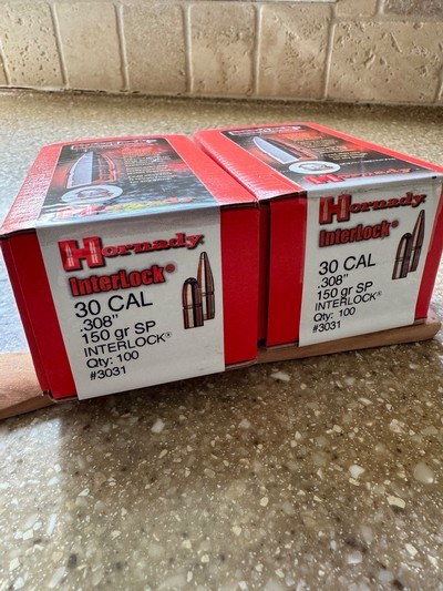 Hornady interlock 30 caliber - Image 1 of 2