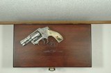 Smith & Wesson Fully Engraved Stainless Steel 640-1 .357 Magnum Centennial Stainless Model Engraved by Flannery Engraving with Horn Grips - 2 of 15