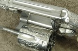 Smith & Wesson Fully Engraved Stainless Steel 640-1 .357 Magnum Centennial Stainless Model Engraved by Flannery Engraving with Horn Grips - 10 of 15