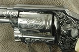 Smith & Wesson Fully Engraved Stainless Steel 640-1 .357 Magnum Centennial Stainless Model Engraved by Flannery Engraving with Horn Grips - 14 of 15