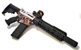 AR15 .223/.556 Custom 7.5" Pistol ~ Case Colored Receiver w/ Laser Red Dot Scope - 1 of 7