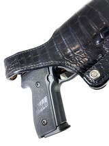 SIG SAUER P229 - .40 /.357 CAL W/ CUSTOM BLACK ALLIGATOR HOLSTER - Image 7 of 10