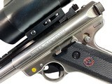 RUGER .22 LONG RIFLE MARK II TARGET PISTOL WITH SIMMONS SCOPE - Image 4 of 7