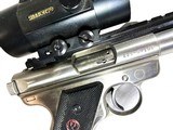 RUGER .22 LONG RIFLE MARK II TARGET PISTOL WITH SIMMONS SCOPE - Image 6 of 7