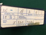 Smith & Wesson Model 36 no dash. - 5 of 16