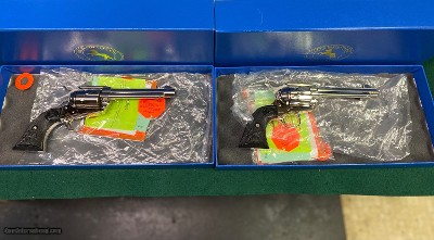 Two Colt SAA 3rd Gen. nickle consecutive serial # s in 44 40