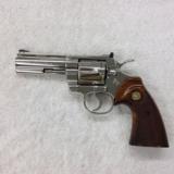 Colt Python .357 mag. 4" barrel Nickel - 1 of 9