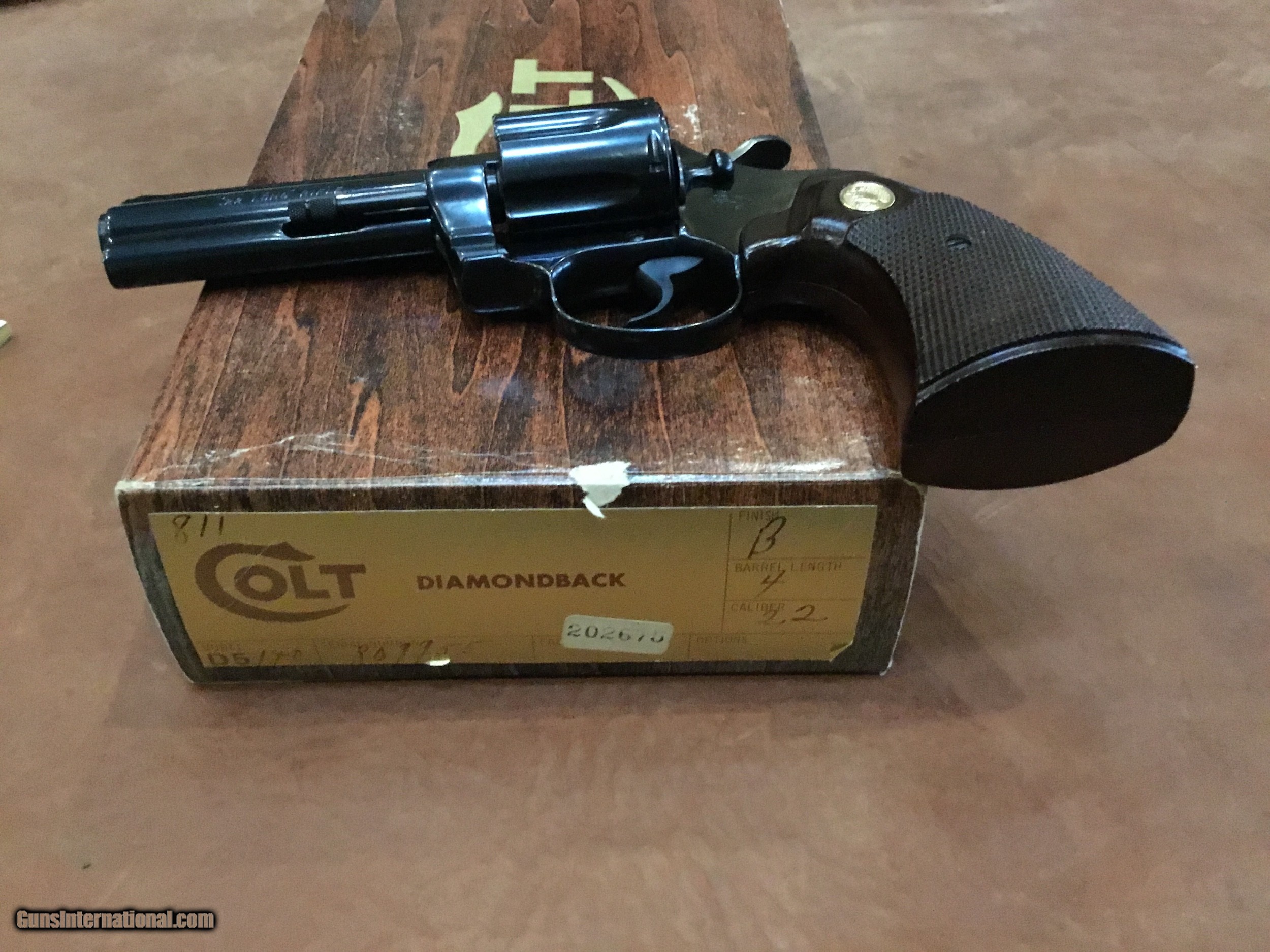 Colt Diamondback .22 Caliber un-fired 4” barrel