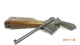 Mint Large Ring Flat Side Mauser C96 Broomhandle Von Lengerke & Detmold New York With Matching Shoulder Stock - 1 of 15