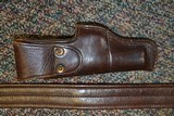 Colt 1903 1908 Rare Burgundy General Officer Holster Belt and Holster WW2 - 9 of 10