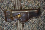 Colt 1903 1908 Rare Burgundy General Officer Holster Belt and Holster WW2 - 3 of 10