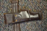 Colt 1903 1908 Rare Burgundy General Officer Holster Belt and Holster WW2 - 4 of 10