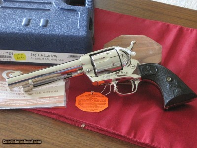 Colt Single Action Army Custom Shop Nickel 45 Colt 5 1/2