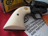 1989 Colt SAA 7-1/2 inch Full Royal Blue 45 LC Factory Elephant Ivory - 8 of 15