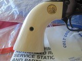 1991 COLT SAA 4.75" FULL ROYAL BLUE 45 LC FACTORY ELEPHANT IVORY COLLECTOR GRADE - 6 of 15