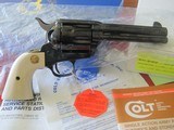 1991 COLT SAA 4.75" FULL ROYAL BLUE 45 LC FACTORY ELEPHANT IVORY COLLECTOR GRADE - 5 of 15