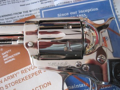 Colt Single Action Army Custom Shop Nickel 45 Colt 4 3/4" Collector Quality - Image 4 of 15