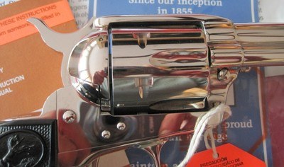 Colt Single Action Army Custom Shop Nickel 45 Colt 4 3/4" Collector Quality - Image 8 of 15