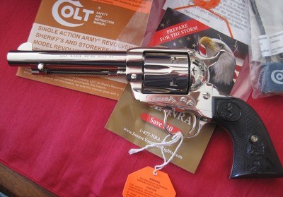 Colt Single Action Army Custom Shop Nickel 45 Colt 5 1/2" Collector Quality - Image 3 of 15