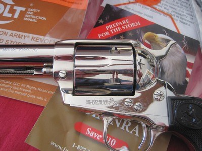 Colt Single Action Army Custom Shop Nickel 45 Colt 5 1/2" Collector Quality - Image 5 of 15